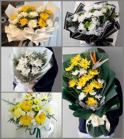 上海杨浦区白事花束代送